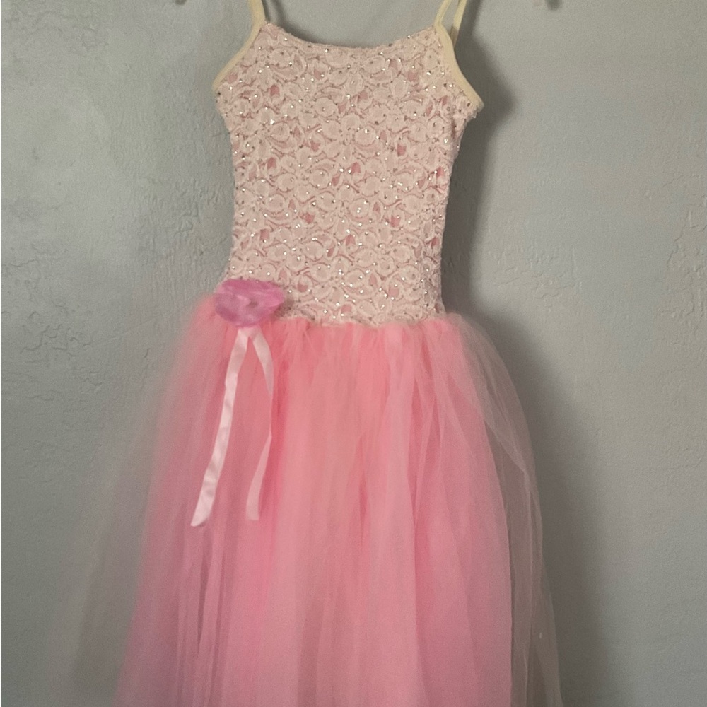 Weissman Pink Lace Tutu Dress